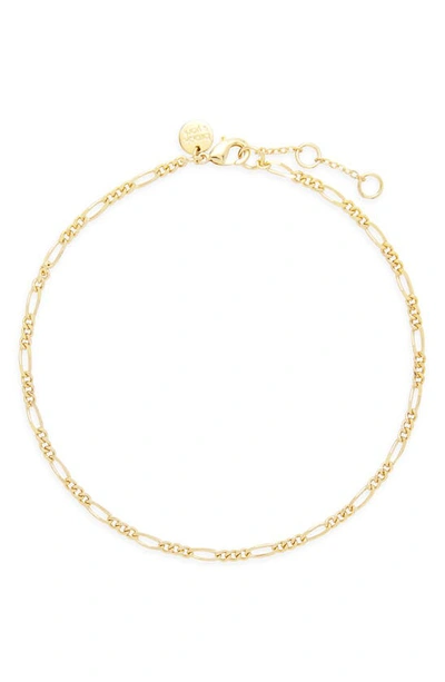 Brook & York Lennon Figaro Chain Anklet In Gold