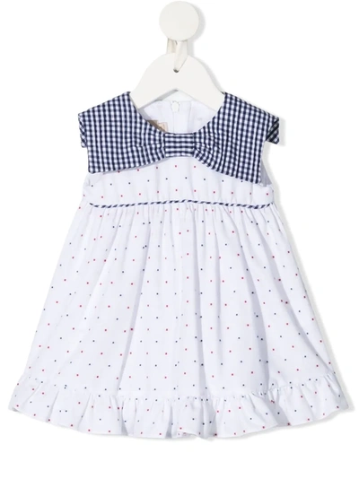 La Stupenderia Polka Dot-print Sleeveless Dress In White