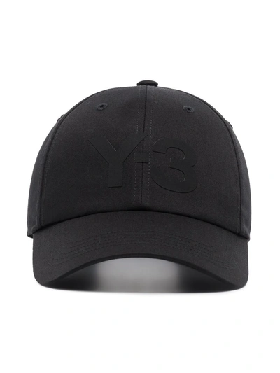 Shop Y-3 Tonal-logo Baseball Cap In Black