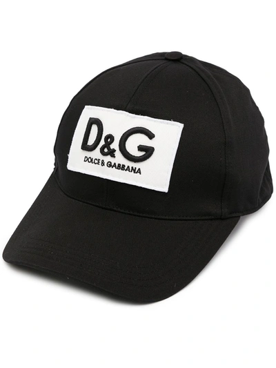 Shop Dolce & Gabbana Embroidered-logo Baseball Cap In Black