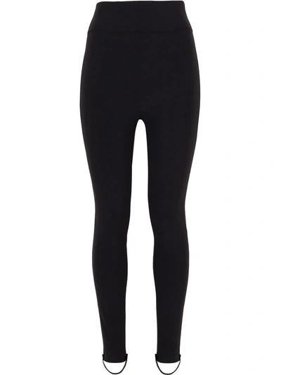 Shop Dolce & Gabbana High-waisted Stirrup Leggings In Black