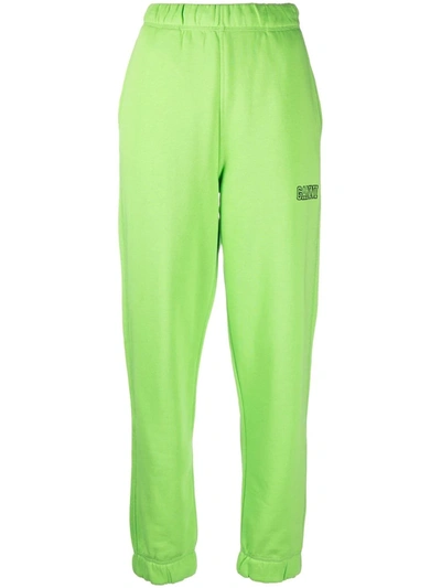 Shop Ganni Software Isoli Joggers In Green