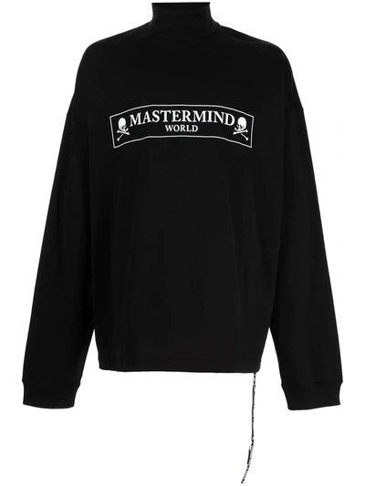 Shop Mastermind Japan Logo-print T-shirt In Black