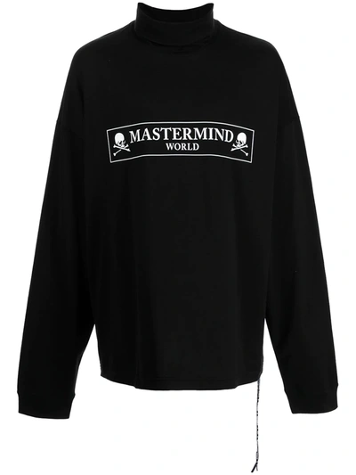 Shop Mastermind Japan Logo-print T-shirt In Black