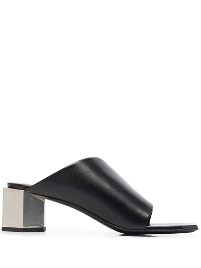 Shop Off-white Block-heel 60mm Mules In Black