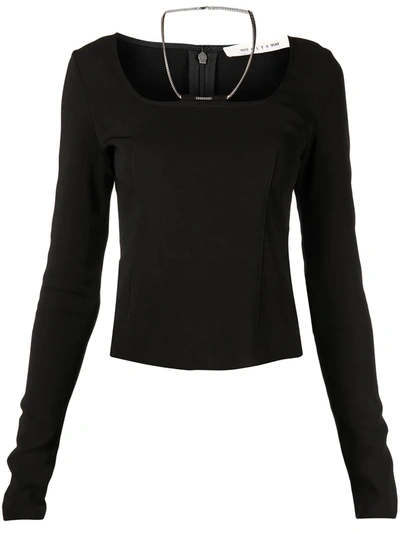 Alyx Chain-link Long-sleeved Top - Atterley In Blk0001 Black