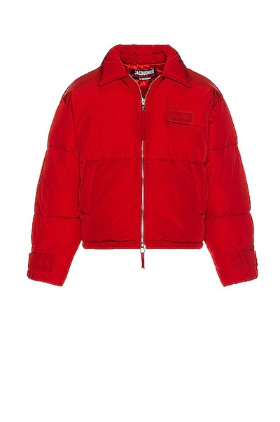 Shop Jacquemus La Doudoune Flocon In Red