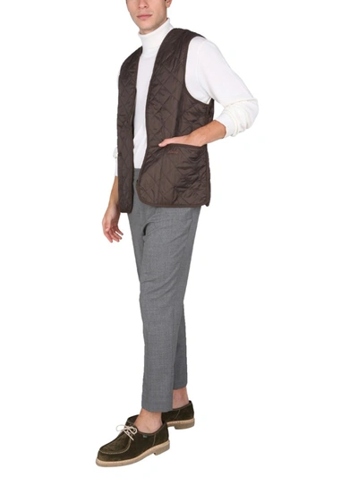 Shop Barbour Quilted Vest In Brown
