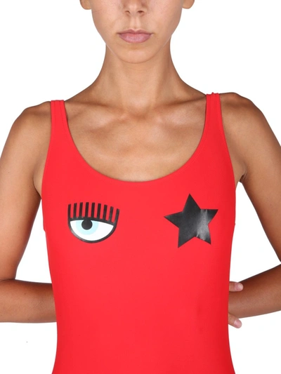 Shop Chiara Ferragni Swimsuit In Red