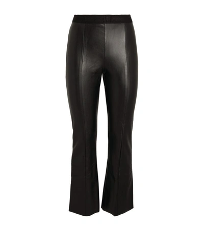Shop Wolford Vegan Leather Jenna Trousers In Black