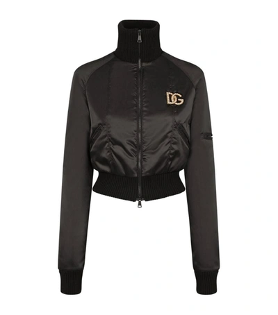 Shop Dolce & Gabbana Embellished-logo Jacket In Multi