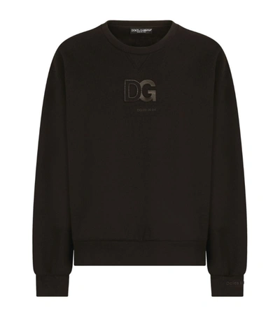 Shop Dolce & Gabbana 3d Logo Patch Sweatshirt In Multi