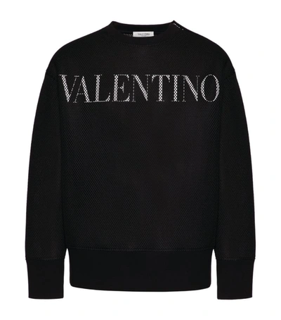 Shop Valentino Logo Sweatshirt In Multi