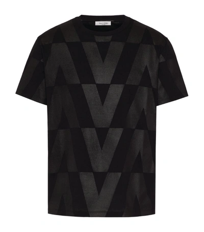 Shop Valentino Cotton Patterned T-shirt In Multi