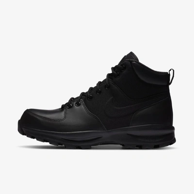 Shop Nike Men's Manoa Boots In Black
