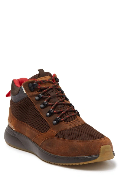 Shop Toms Skully Waterproof Leather Hiking Boot In Waterproof Brown Leather