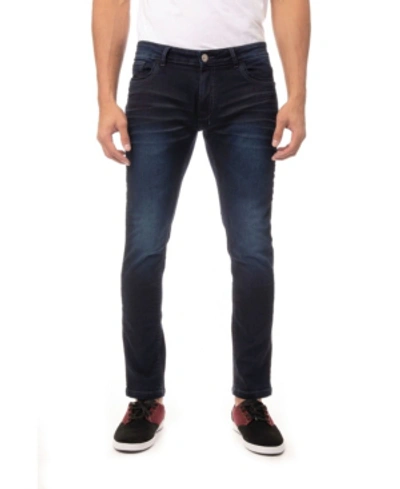 Shop X-ray Men's Stretch 5 Pocket Skinny Jeans In Dark Indigo