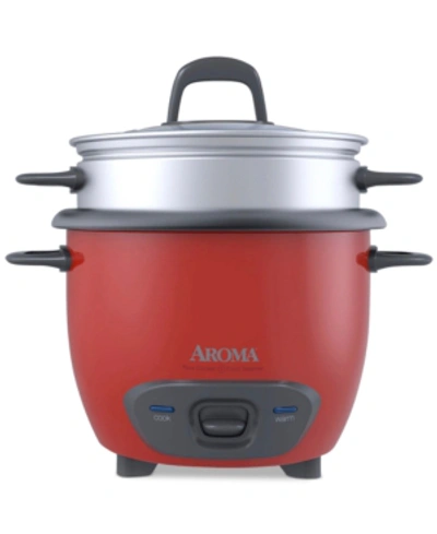Aroma Arc-743-1ngr 6-cup Rice Cooker, Red In Red