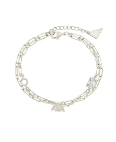 Shop Sterling Forever Women's Melina Charm Bracelet In Silver-tone