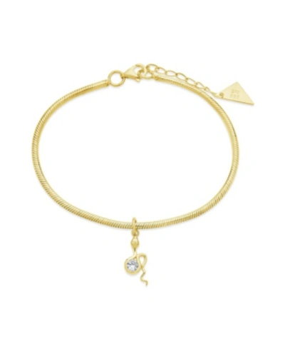 Shop Sterling Forever Women's Lindie Bracelet In Gold-tone