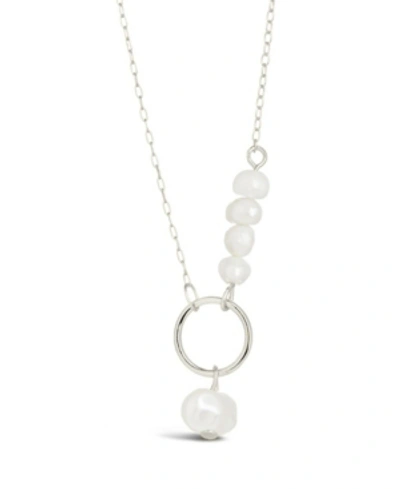 Shop Sterling Forever Women's Greta Drop Necklace In Silver-tone