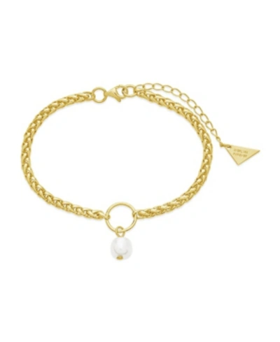 Shop Sterling Forever Women's Leona Charm Bracelet In Gold-tone