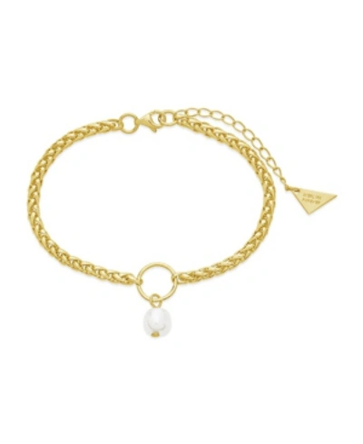 Sterling Forever Leona Charm Bracelet In Gold-tone