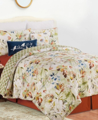 Shop C & F Enterprises Inc C F Home Watercolor Floral Full/queen Quilt Set In Multi