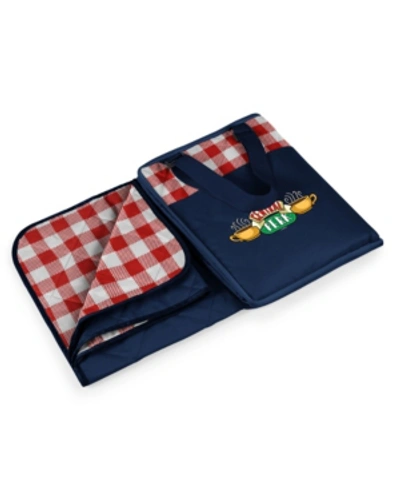 Oniva Friends Central Perk Vista Outdoor Picnic Blanket Tote Bag In Red White Gignham Pattern