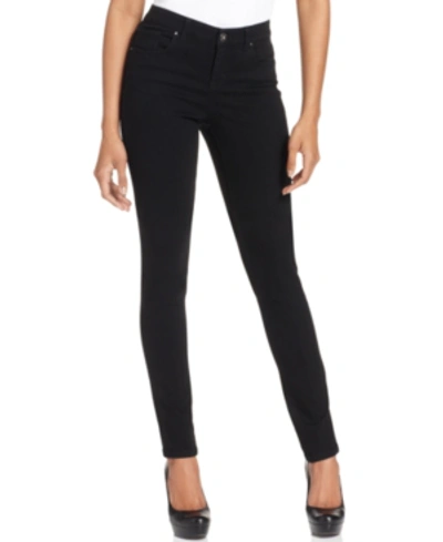Shop Style & Co Petite Curvy-fit Skinny Jeans, Created For Macy's In Black