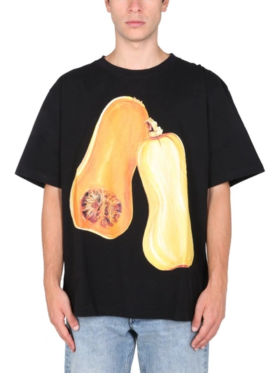 Shop Jw Anderson "veggie" T-shirt In Black