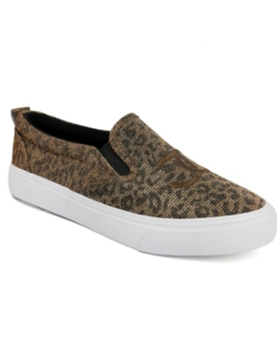 Shop Juicy Couture Women's Congrats Slip-on Sneakers Women's Shoes In Bjz-leopard Glitter Mesh