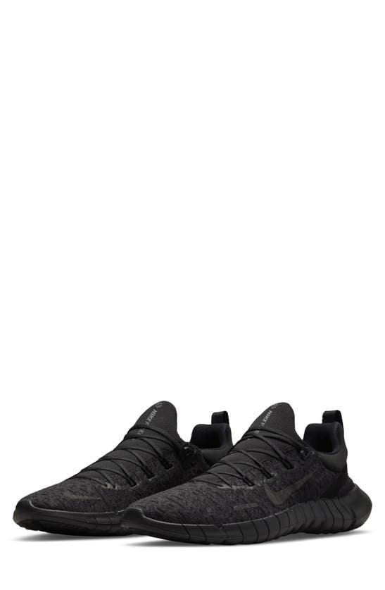 nike free run 5.0 all black