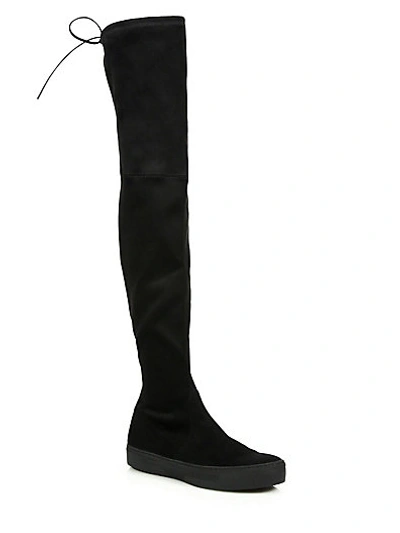 Shop Stuart Weitzman Playtime Ultrastretch Over-the-knee Boots In Black