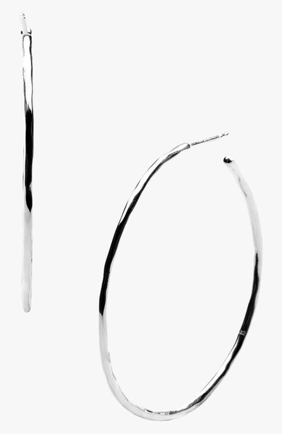 Shop Ippolita Shiny Squiggle Hoop Earrings In Sterling Silver