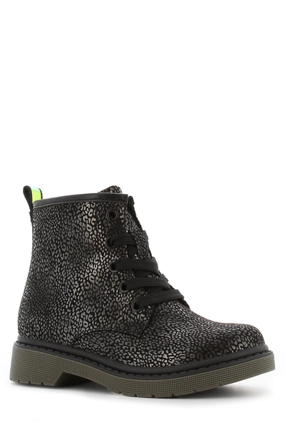 Shop Sprox Broadway Combat Boot In Pewter/black