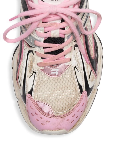 Shop Balenciaga Women's X-pander Sneakers In Pink Silver