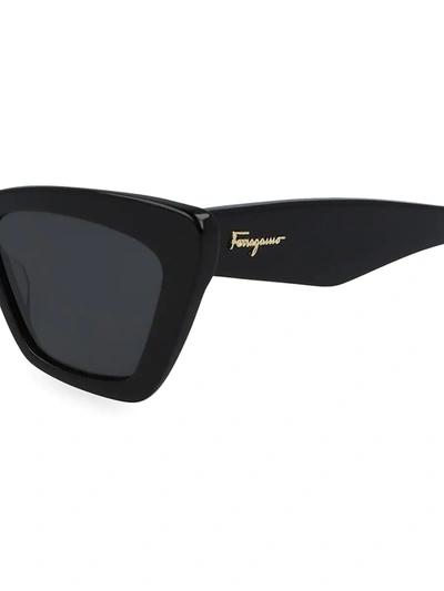 Shop Ferragamo Women's Classic Logo 55mm Cat Eye Sunglasses In Bordeaux