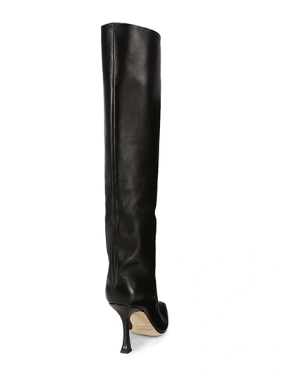Shop Jimmy Choo Chad 90 Leather Knee-high Boots In Black