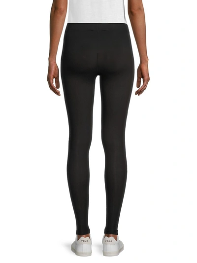 Shop Max Mara Giudea Stretch-jersey Leggings In Black