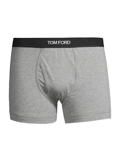 Shop Tom Ford 2-pack Boxer Briefs In Grey