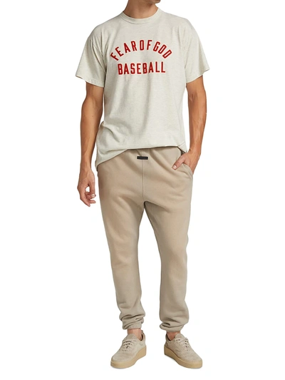 Shop Fear Of God Baseball Crewneck T-shirt In Neutrals