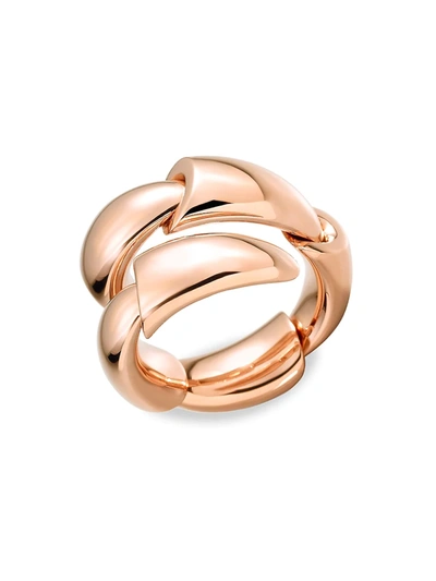 Shop Vhernier Women's Calla 18k Rose Gold Ring In Pink Gold