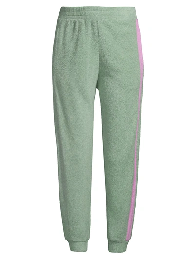 Shop Free People Blue Monday Fleece Jogger Pants In Valley Girl Combo