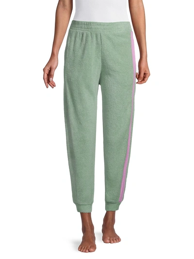 Shop Free People Blue Monday Fleece Jogger Pants In Valley Girl Combo