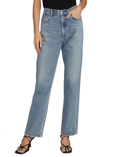 Shop Goldsign Women's The Martin Ultra High-rise Jeans In Alamomd Blue