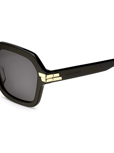 Shop Bottega Veneta 56mm Square Sunglasses In Black