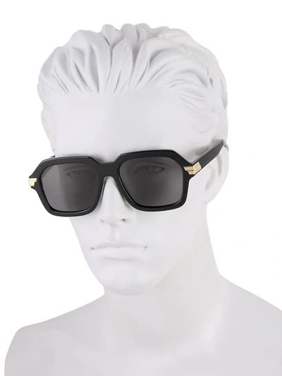 Shop Bottega Veneta 56mm Square Sunglasses In Black