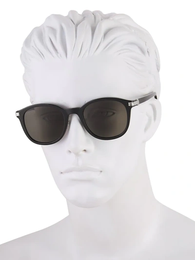 Shop Cartier Men's 53mm Pantos Sunglasses In Black