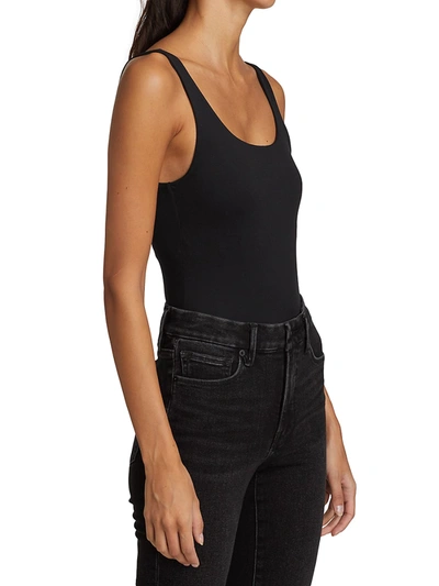 Shop Good American Women's The Modern Tank Bodysuit In Black